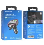 BOROFONE BC48 Broad QC3.0 Car Bluetooth FM Transmitter - Black