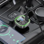 BOROFONE BC48 Broad QC3.0 Car Bluetooth FM Transmitter - Black - Image 4