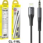 Awei CL-116L Καλώδιο Ήχου Lightning male 3.5mm Male 1m Χρώμα: Μαύρο