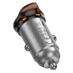 Φορτιστής Αυτοκινήτου με Καλώδιο Lightning HOCO NZ16A, 43W, 3A, 1 x USB-A - 1 x USB-C, Γκρι - Image 5