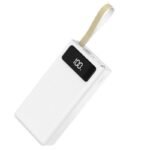 Powerbank K-A98 Power Bank 50000mAh with 2 USB-A Ports and USB-C Port White